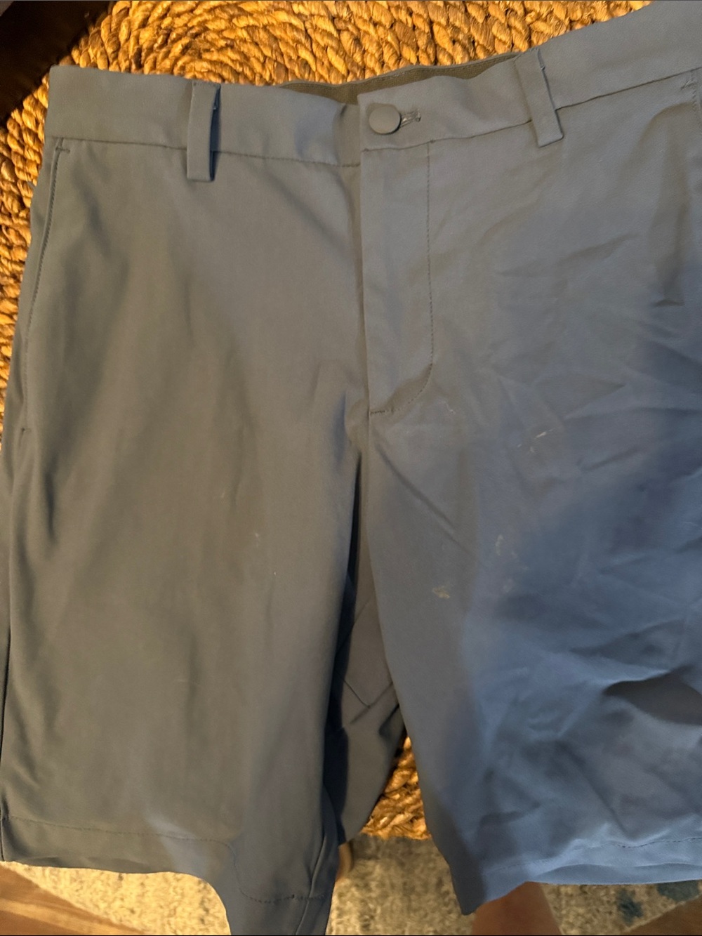 Dockers Slate Blue Flat-Front Performance Shorts